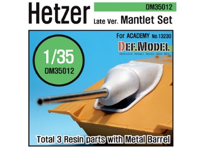 Hetzer Late Type Mantlet Set (For Academy 1/35) - zdjęcie 1