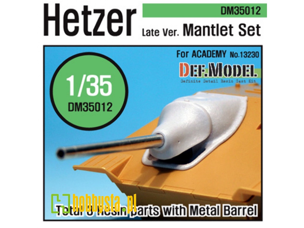 Hetzer Late Type Mantlet Set (For Academy 1/35) - zdjęcie 1
