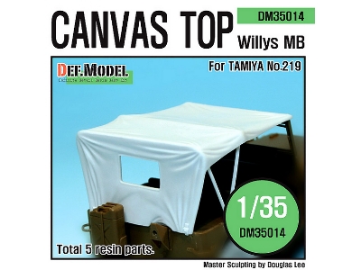 Canvas Top For Willys Mb 4x4 Truck (For Tamiya 1/35) - zdjęcie 1