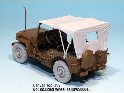 Canvas Top For Willys Mb 4x4 Truck (For Tamiya 1/35) - zdjęcie 4
