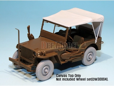 Canvas Top For Willys Mb 4x4 Truck (For Tamiya 1/35) - zdjęcie 5