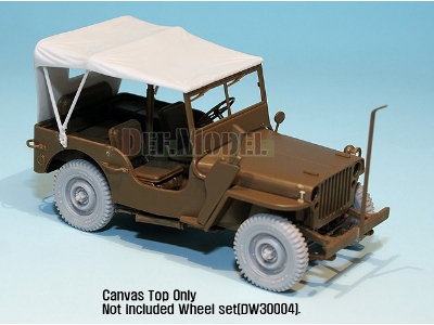 Canvas Top For Willys Mb 4x4 Truck (For Tamiya 1/35) - zdjęcie 6