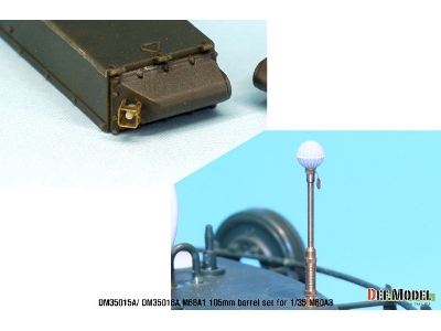 M68a1 105mm Metal Barrel Late Type(For 1/35 M60a3) - zdjęcie 7