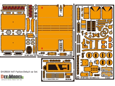 M47 Patton Detail Up Set (For Italeri 1/35) - zdjęcie 2