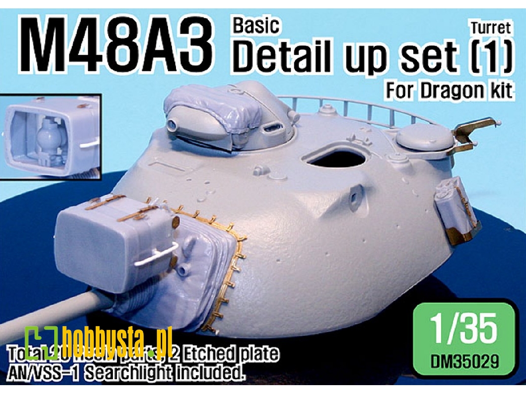 M48a3 Basic Detail Up Set (For Dragon 1/35) - zdjęcie 1 M48a3 Basic Detail Up Set (For Dragon 1/35) - zdjęcie 1