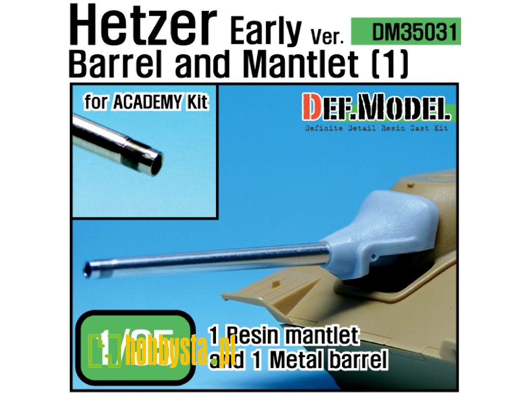 Hetzer Early Version Barrel Mantlet Set 1(For Academy 1/35) - zdjęcie 1 Hetzer Early Version Barrel Mantlet Set 1(For Academy 1/35) - zdjęcie 1