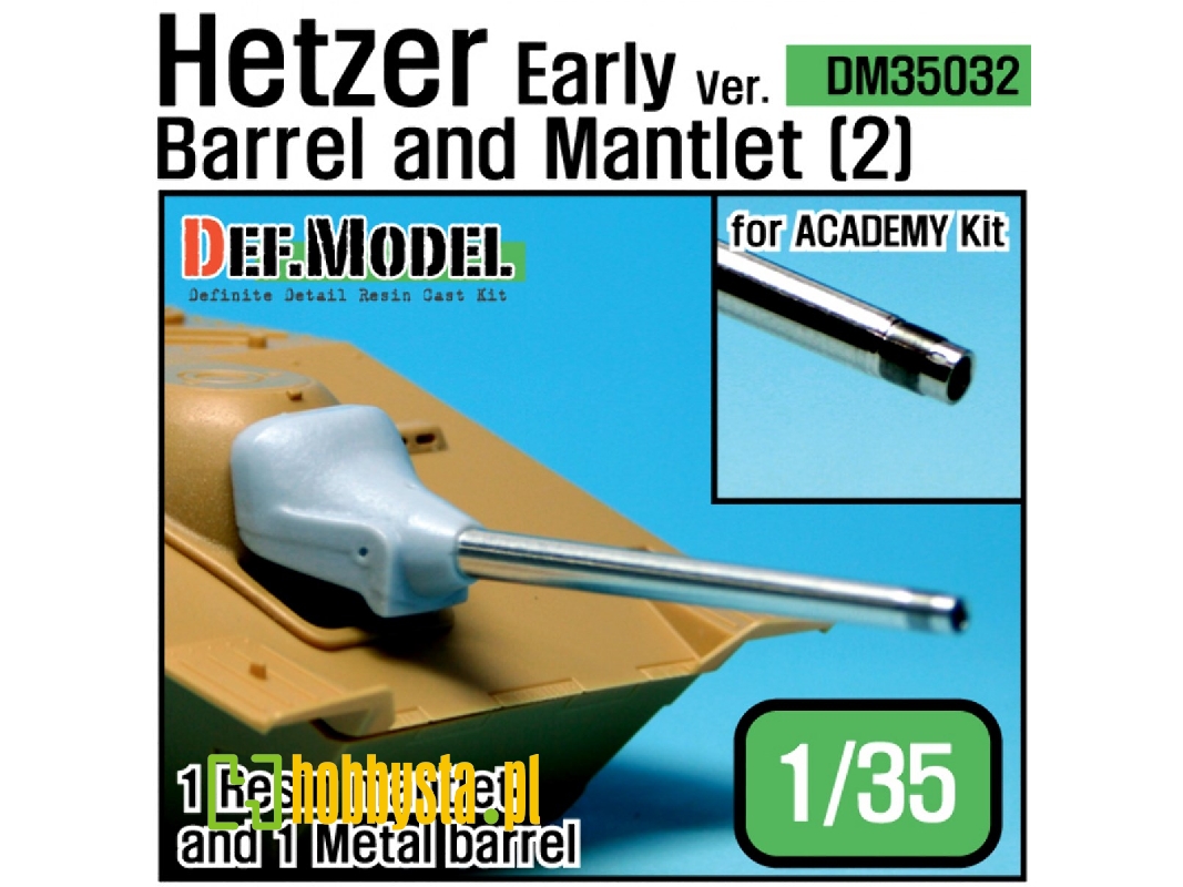 Hetzer Early Version Barrel Mantlet Set 2(For Academy 1/35) - zdjęcie 1