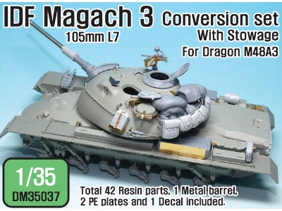 Idf Magach 3 105mm Conversion Set (For Dragon 1/35 M48a3) - zdjęcie 1
