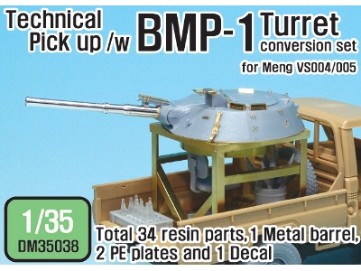 Technical Pick Up /W Bmp Turret Conversion Set (For Meng Vs004.005 1/35) - zdjęcie 1