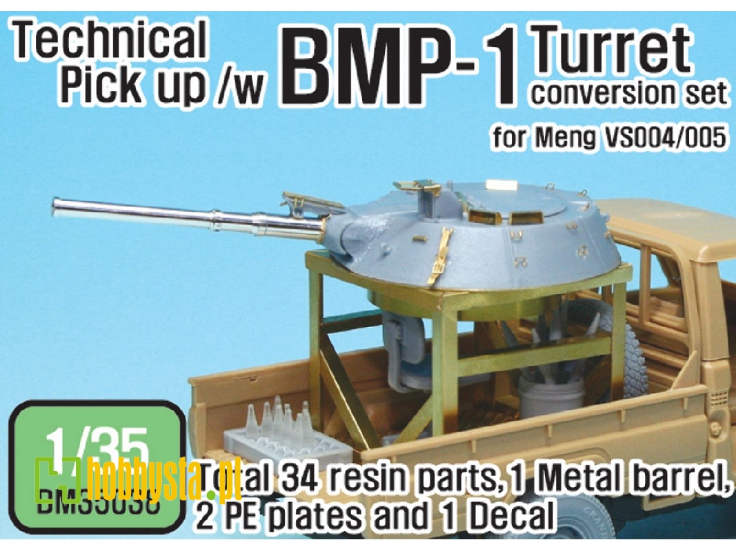 Technical Pick Up /W Bmp Turret Conversion Set (For Meng Vs004.005 1/35) - zdjęcie 1 Technical Pick Up /W Bmp Turret Conversion Set (For Meng Vs004.005 1/35) - zdjęcie 1