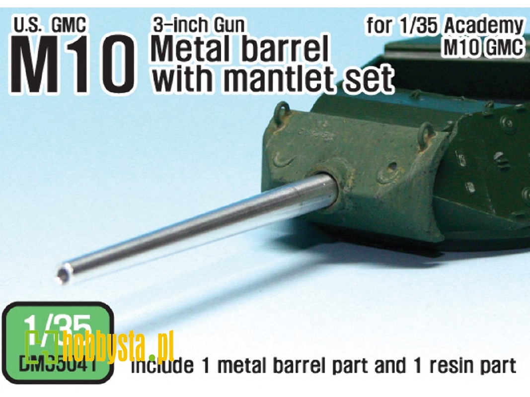Us M10 3-inch Gun Metal Barrel With Mantlet Set (For Academy 1/35) - zdjęcie 1 Us M10 3-inch Gun Metal Barrel With Mantlet Set (For Academy 1/35) - zdjęcie 1