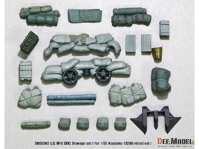 Us M10 Stowage Set ( For 1/35 Academy 13288 Retool Ver.) - zdjęcie 2