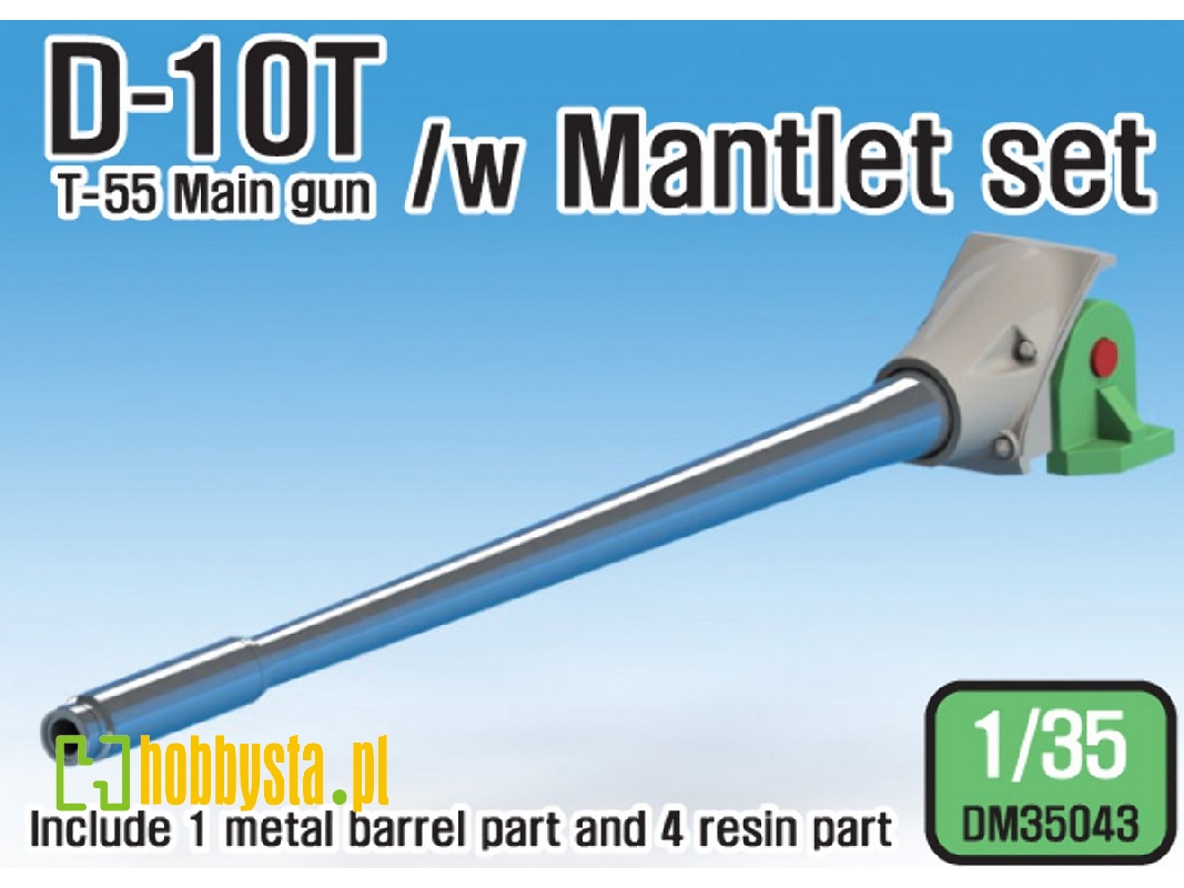 T-54/55 D-10t 100mm Metal Barrel /W Mantlet ( For 1/35 Tamiya T-55a) - zdjęcie 1 T-54/55 D-10t 100mm Metal Barrel /W Mantlet ( For 1/35 Tamiya T-55a) - zdjęcie 1
