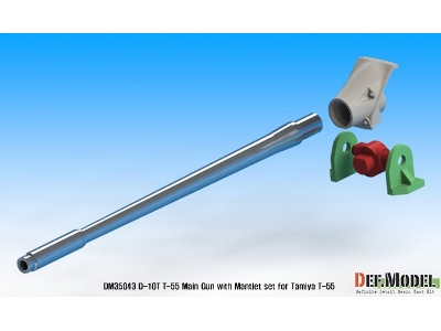 T-54/55 D-10t 100mm Metal Barrel /W Mantlet ( For 1/35 Tamiya T-55a) - zdjęcie 6