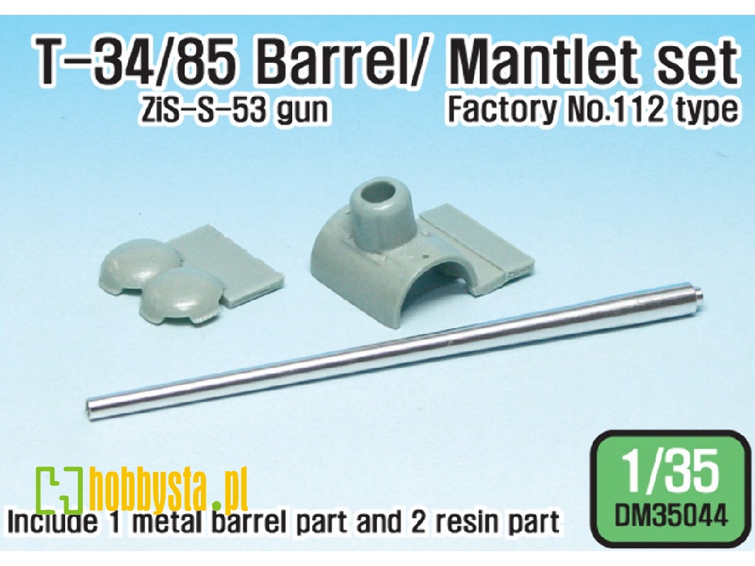 T-34/85 Metal Barrel/Mantlet Set (For Academy 1/35) - zdjęcie 1 T-34/85 Metal Barrel/Mantlet Set (For Academy 1/35) - zdjęcie 1