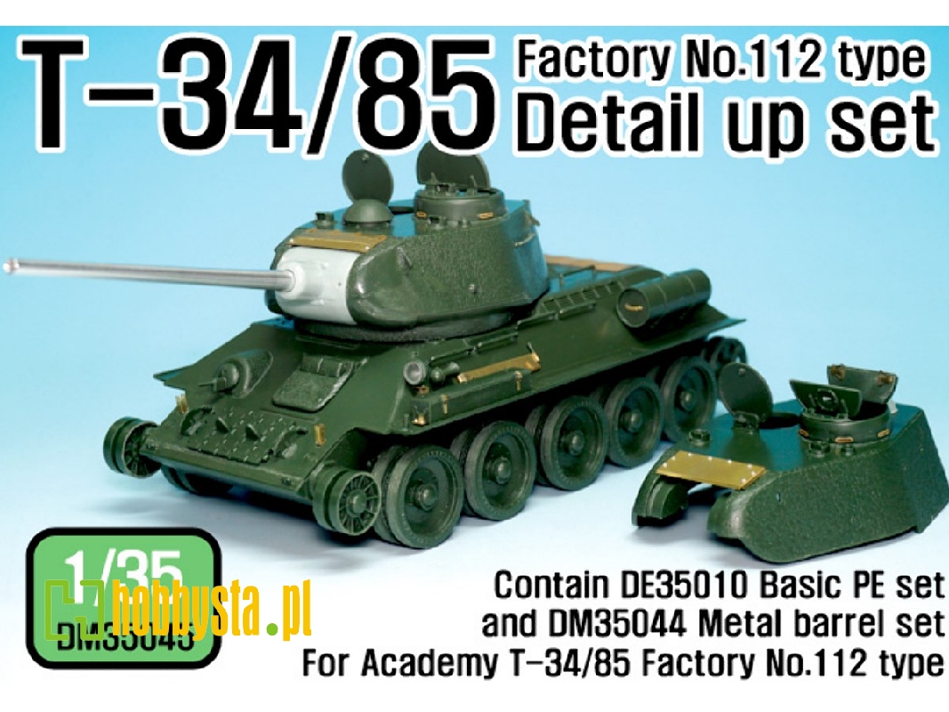 T-34/85 Factory No.112 Detail Up Set (For Academy 1/35) - zdjęcie 1 T-34/85 Factory No.112 Detail Up Set (For Academy 1/35) - zdjęcie 1