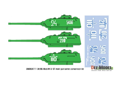 T-34/85 D-5t Turret Conversion Se T- Late (For Academy T-34/85 Factory No.112 Ver. 1/35) - zdjęcie 3