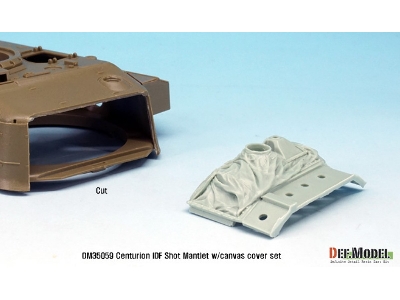 Centurion Idf Shot Mantlet W/Canvas Cover Set (For Afv Club 1/35) - zdjęcie 6
