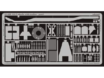  SA-2 missile with trailer 1/35 - Trumpeter - blaszki - zdjęcie 1