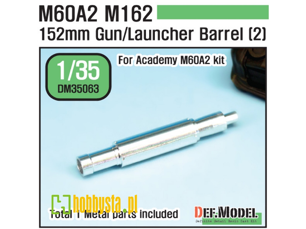 Us M60a2 M162 Metal Gun Barrel 2 (For Academy 1/35) - zdjęcie 1