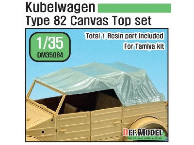Kubelwagen Type 82 Canvas Top (For Tamiya 1/35) - zdjęcie 1