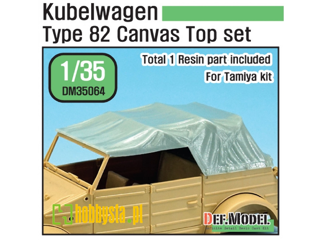 Kubelwagen Type 82 Canvas Top (For Tamiya 1/35) - zdjęcie 1 Kubelwagen Type 82 Canvas Top (For Tamiya 1/35) - zdjęcie 1