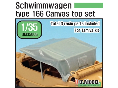 Schwimmwagen Type 166 Canvas Top (For Tamiya 1/35) - zdjęcie 1
