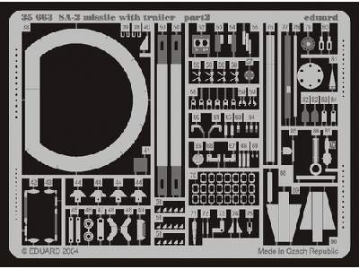  SA-2 missile with trailer 1/35 - Trumpeter - blaszki - zdjęcie 3