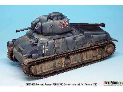 German Panzer 739(F) S35 Conversion Set (For Tamiya 1/35) - zdjęcie 12