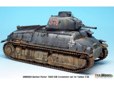 German Panzer 739(F) S35 Conversion Set (For Tamiya 1/35) - zdjęcie 14