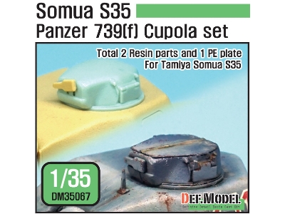German Panzer 739(F) S35 Cupola Set (For Tamiya 1/35) - zdjęcie 1