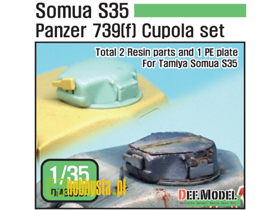 German Panzer 739(F) S35 Cupola Set (For Tamiya 1/35) - zdjęcie 1 German Panzer 739(F) S35 Cupola Set (For Tamiya 1/35) - zdjęcie 1