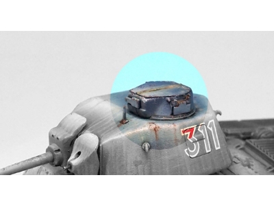 German Panzer 739(F) S35 Cupola Set (For Tamiya 1/35) - zdjęcie 6