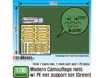 Modern Camouflage Net W/Net Support Set(1) -green - zdjęcie 1