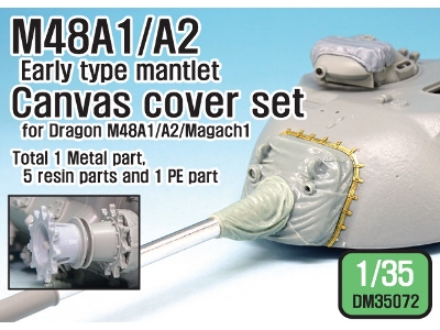 Idf Magach 1 (M48a1) Canvas Cover Set (For Dragon 1/35) - zdjęcie 1