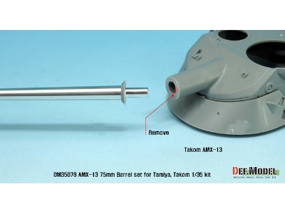 Amx-13 Main Gun Barrel Set (For 1/35 Tamiya, Takom Kit) - zdjęcie 7