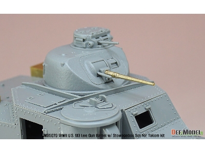 Us M3 Lee/Grant Gun Barrel W/ Additional Toolbox Set (For Takom 1/35) - zdjęcie 7