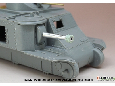 Us M3 Lee/Grant Gun Barrel W/ Additional Toolbox Set (For Takom 1/35) - zdjęcie 8