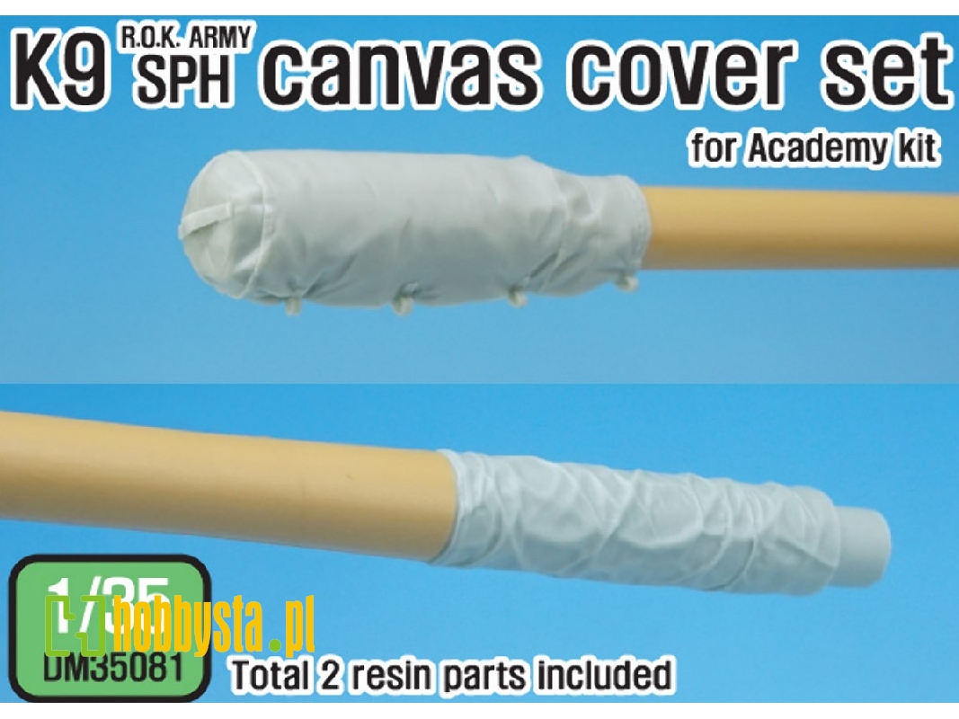 Rok Army K9 Spg Canvas Cover Set (For Academy 1/35 K9 Sph) - zdjęcie 1