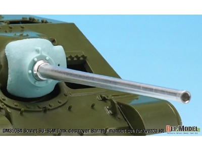 Soviet Su-85m Tank Destroyer Barrel / Mantlet Set (For Zvezda Su-100 Kit) - zdjęcie 3