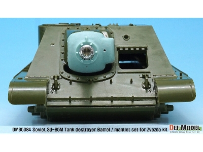 Soviet Su-85m Tank Destroyer Barrel / Mantlet Set (For Zvezda Su-100 Kit) - zdjęcie 4