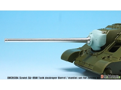 Soviet Su-85m Tank Destroyer Barrel / Mantlet Set (For Zvezda Su-100 Kit) - zdjęcie 5