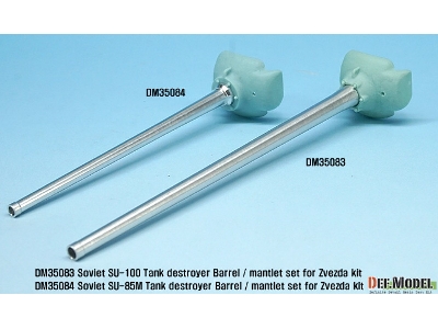 Soviet Su-85m Tank Destroyer Barrel / Mantlet Set (For Zvezda Su-100 Kit) - zdjęcie 6