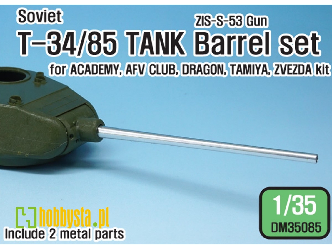 Soviet T-34/85 Tank Barrel Set (For 1/35 T-34/85 Kit) - zdjęcie 1 Soviet T-34/85 Tank Barrel Set (For 1/35 T-34/85 Kit) - zdjęcie 1