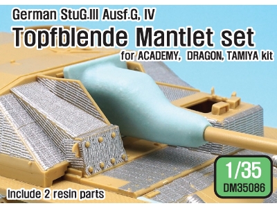 Wwii German Stug.Iii/Iv Cast Mantlet Set (For 1/35 Academy, Dragon, Tamiya Kit) - zdjęcie 1