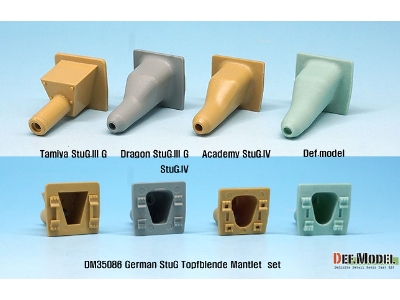 Wwii German Stug.Iii/Iv Cast Mantlet Set (For 1/35 Academy, Dragon, Tamiya Kit) - zdjęcie 4
