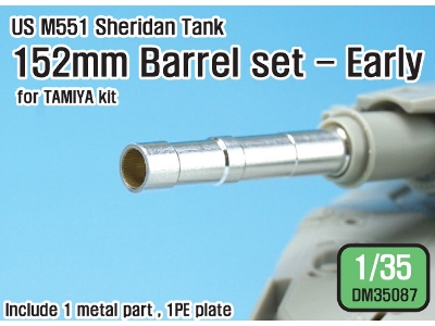 Us M551 Sheridan 152mm Barrel Set- Early (For 1/35 Tamiya Kit) - zdjęcie 1