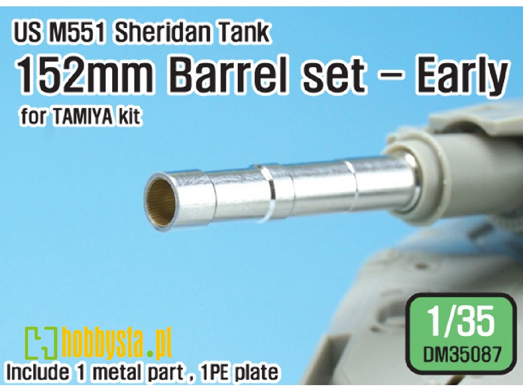 Us M551 Sheridan 152mm Barrel Set- Early (For 1/35 Tamiya Kit) - zdjęcie 1
