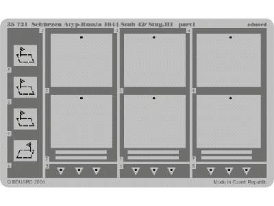  Schurzen Atyp-Russia 1944 Stuh 42/ StuG. III 1/35 - Dragon - bl - zdjęcie 2