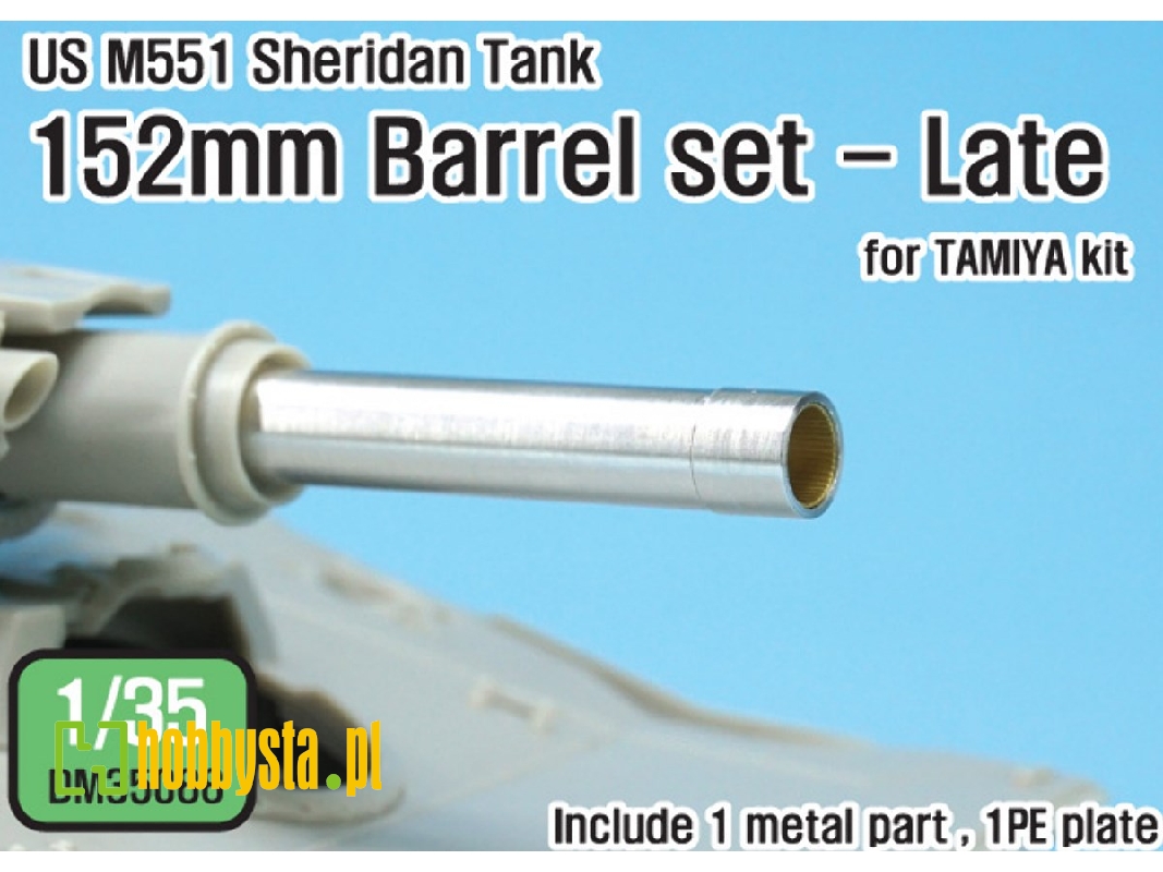 Us M551 Sheridan 152mm Barrel Set- Late (For 1/35 Tamiya Kit) - zdjęcie 1 Us M551 Sheridan 152mm Barrel Set- Late (For 1/35 Tamiya Kit) - zdjęcie 1